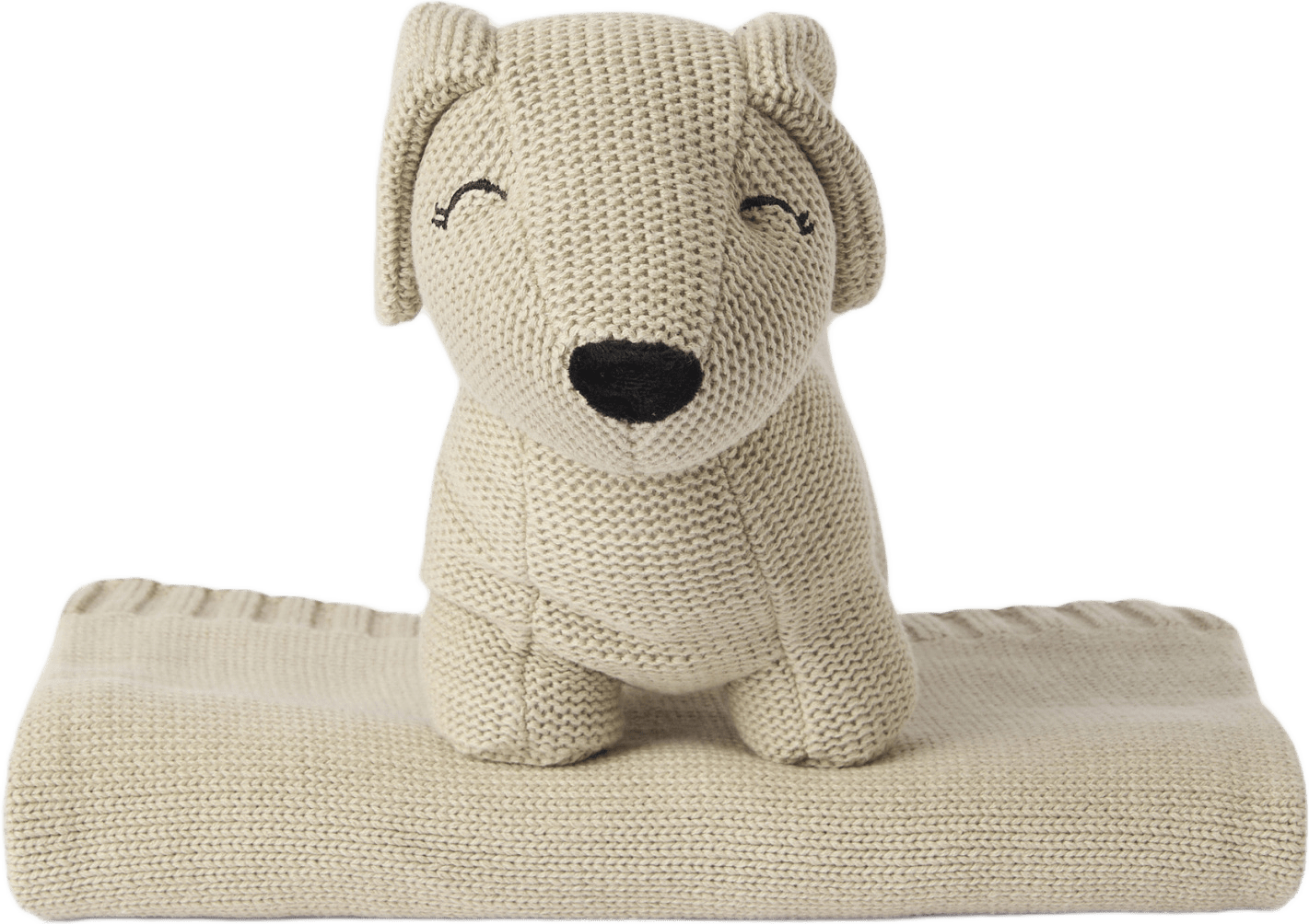 Presentbox gosedjur + filt OLIVIA, från Koja, i färgen Beige.