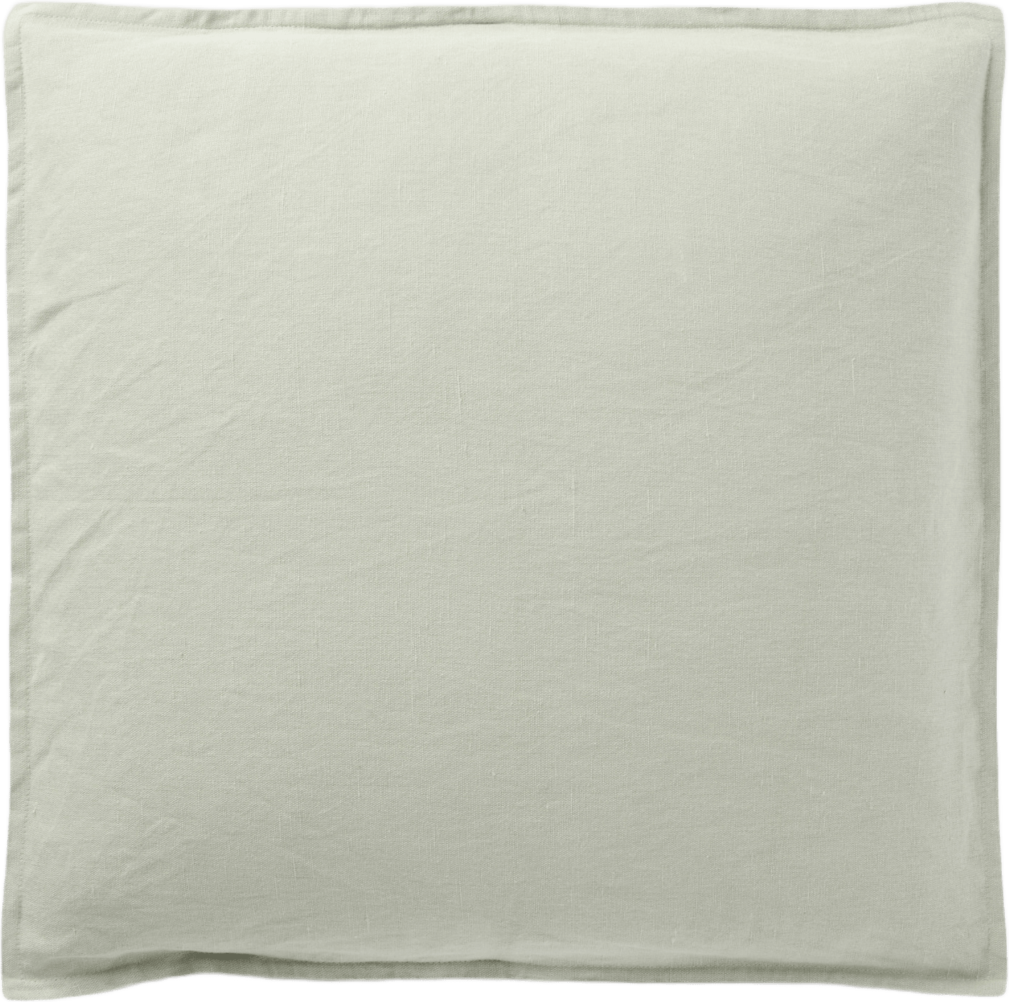 Kuddfodral i linnemix LINE 50x50 cm, från Åhléns Home, i färgen Mid Green.