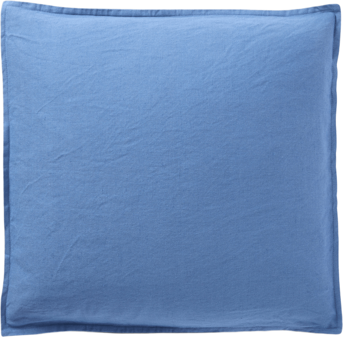 Kuddfodral i linnemix LINE 50x50 cm, från Åhléns Home, i färgen Mid Blue.