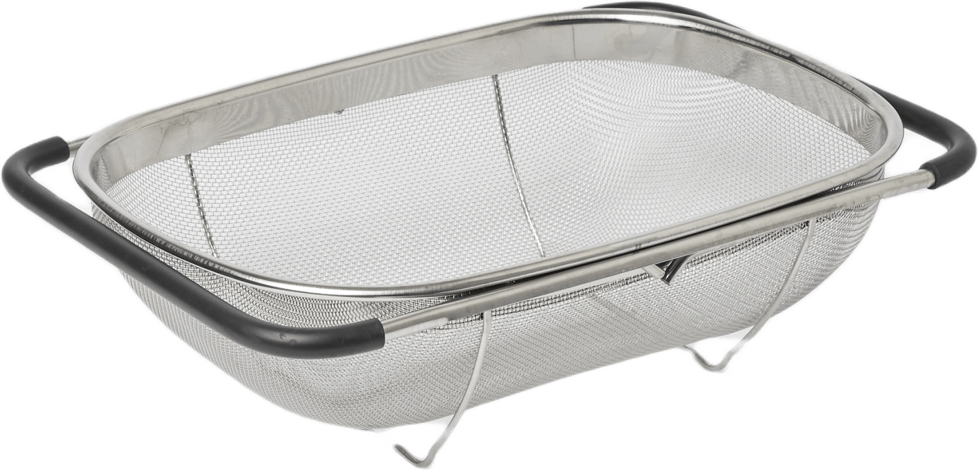 Durkslag med justerbara handtag BISTRO, från Åhléns Home, i färgen Silver.