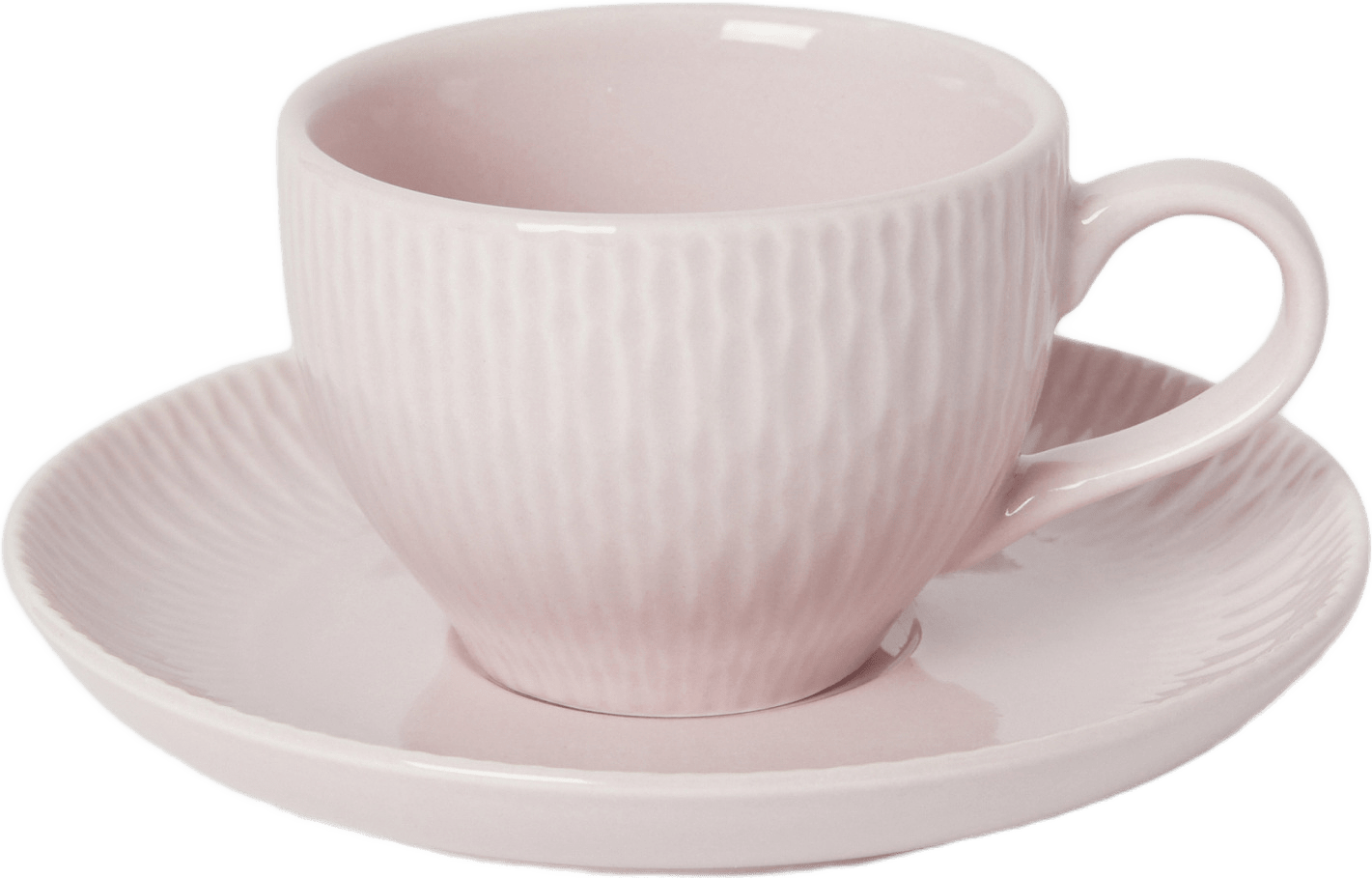 Espressokopp med fat CELINE, från Åhléns Home, i färgen Pink.