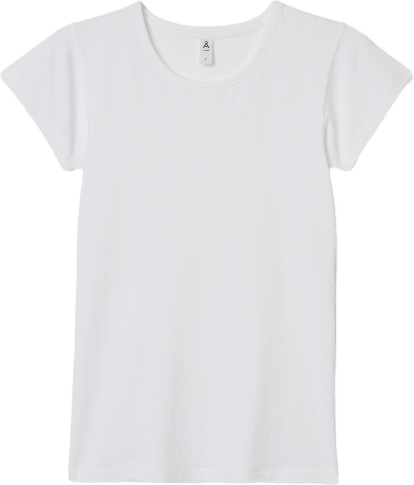 T-shirt i bomullsmix SOFIE, från Å WOMAN, i färgen White.