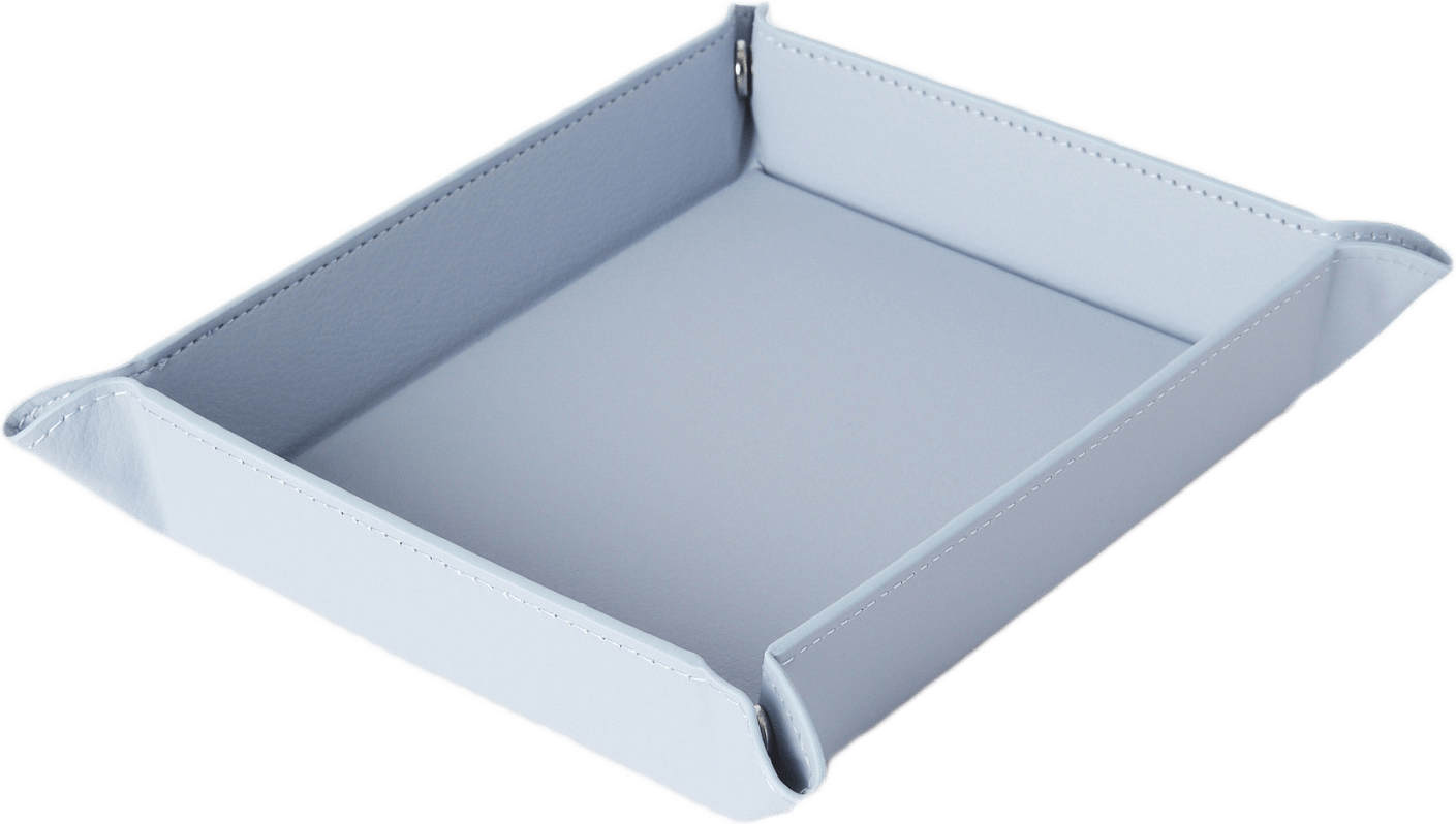 Förvaringsbricka VICTORIA, från MANO ATELIER, i färgen Steel Blue.