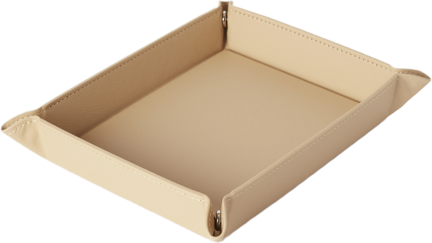 Förvaringsbricka VICTORIA, från MANO ATELIER, i färgen Beige.