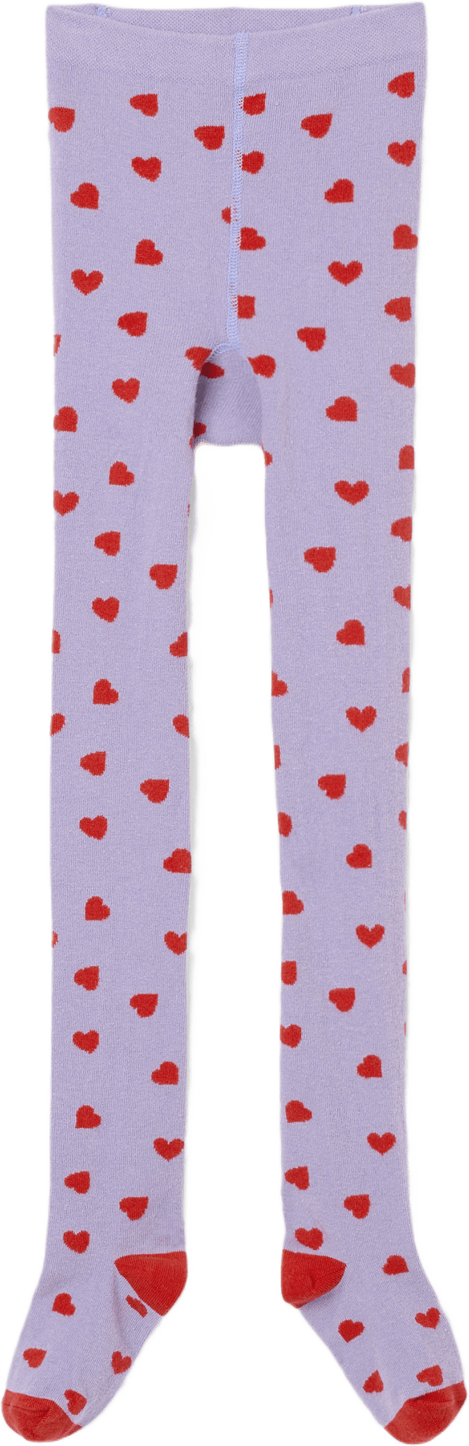 Strumpbyxor med hjärtan FOX, från RIKIKI, i färgen Purple.