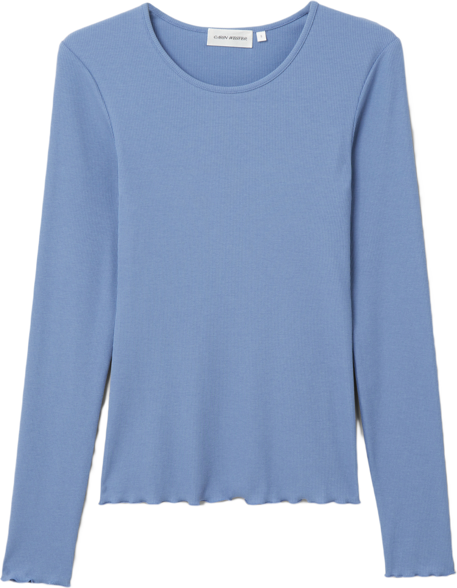 Långärmad topp ISTAR, från Carin Wester, i färgen Mid Blue.
