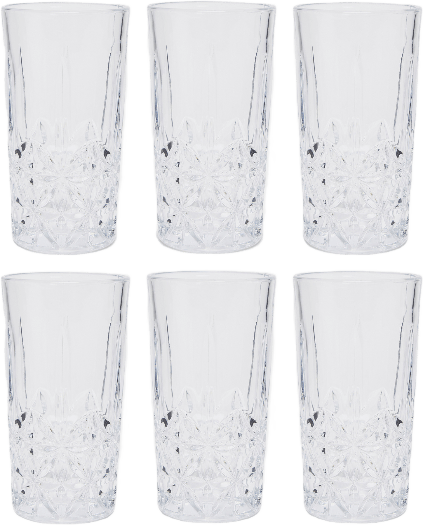 Long drinkglas TEXAS 28 cl, 6-pack, från Åhléns Home, i färgen Clear.