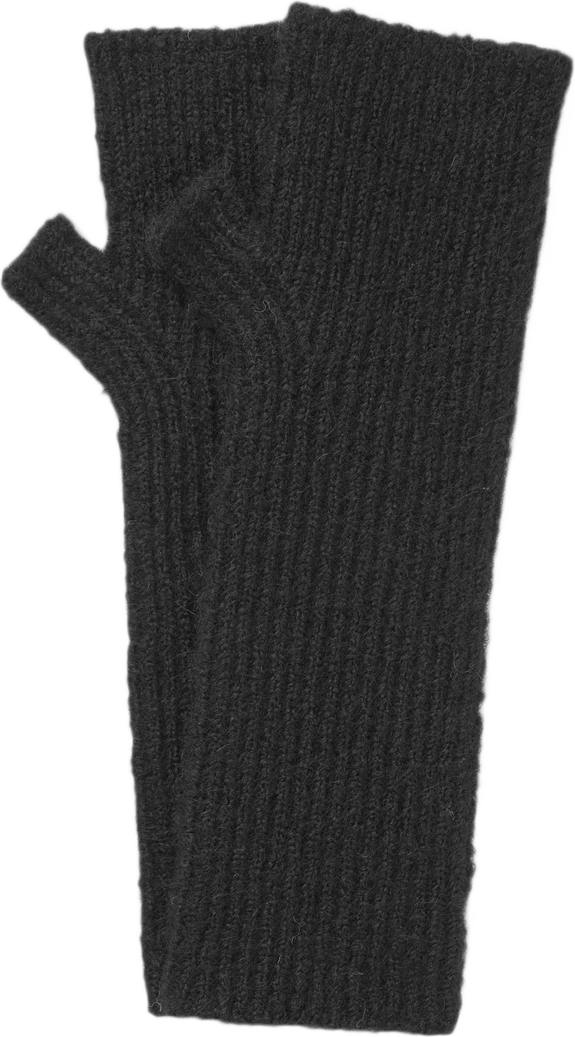 Långa fingerlösa vantar AGNES, från Carin Wester, i färgen Black.