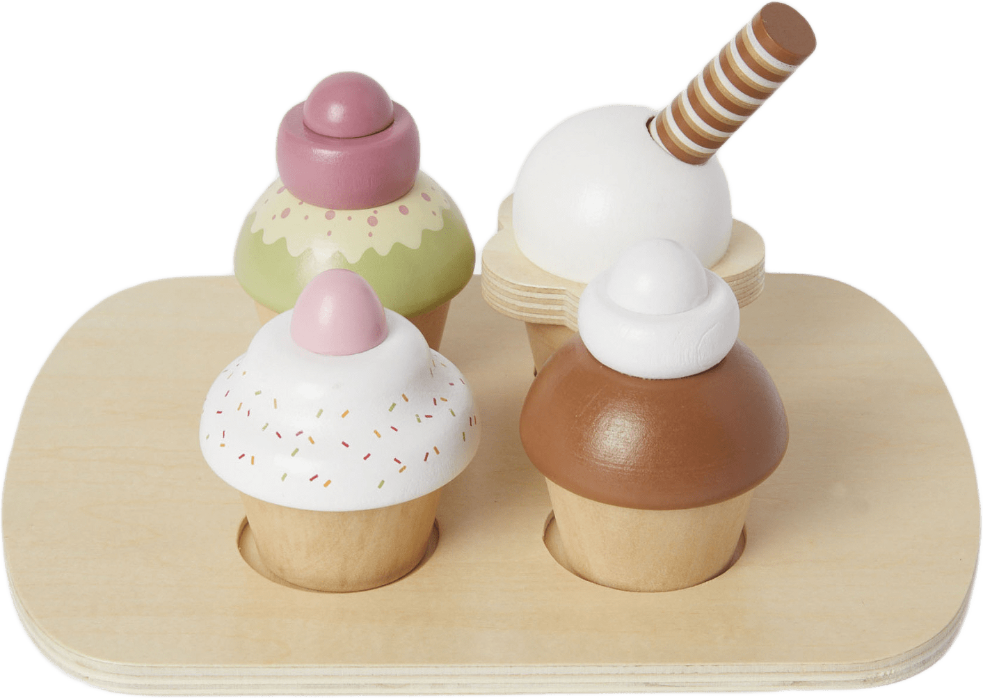 Muffinsset GULLAN, från Koja, i färgen White.