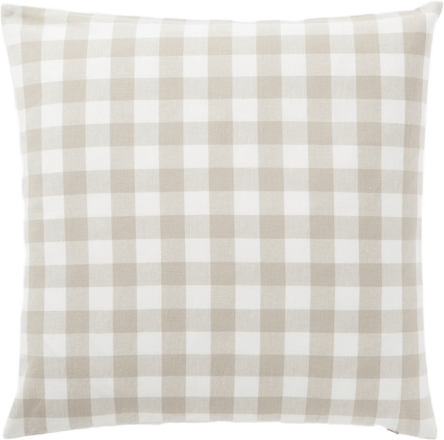 Kuddfodral GINGHAM 50x50 cm, från Åhléns Home, i färgen Beige.