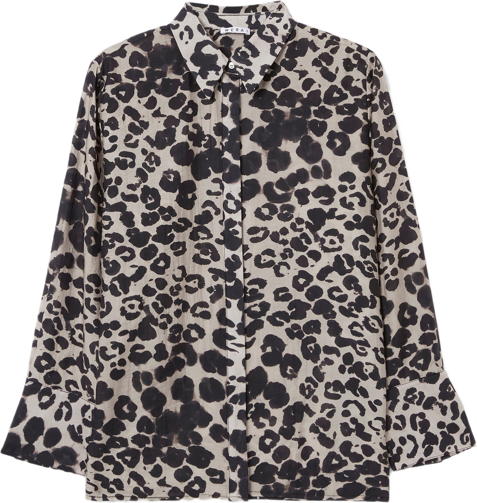 Mönstrad skjortblus ROHIE, från Wera, i färgen Leo.