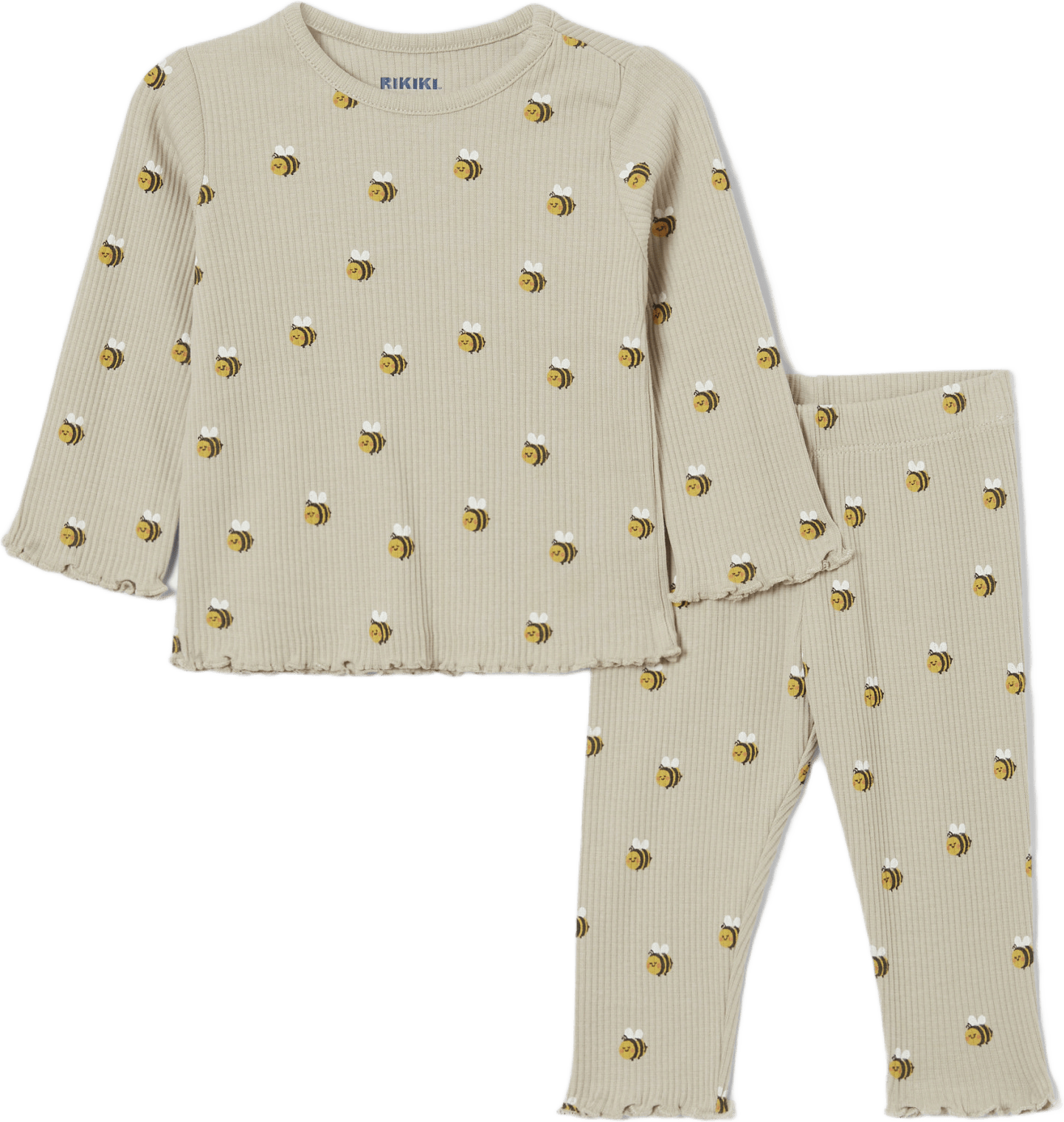 Ribbat set AMI, från RIKIKI, i färgen Oxford Tan.