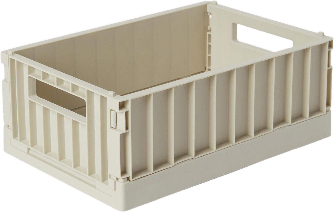 Hopfällbar förvaringslåda RAY 21x14,5 cm, från Åhléns Home, i färgen Light Beige.