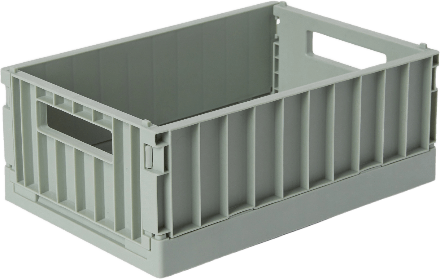 Hopfällbar förvaringslåda RAY 21x14,5 cm, från Åhléns Home, i färgen Mid Green.