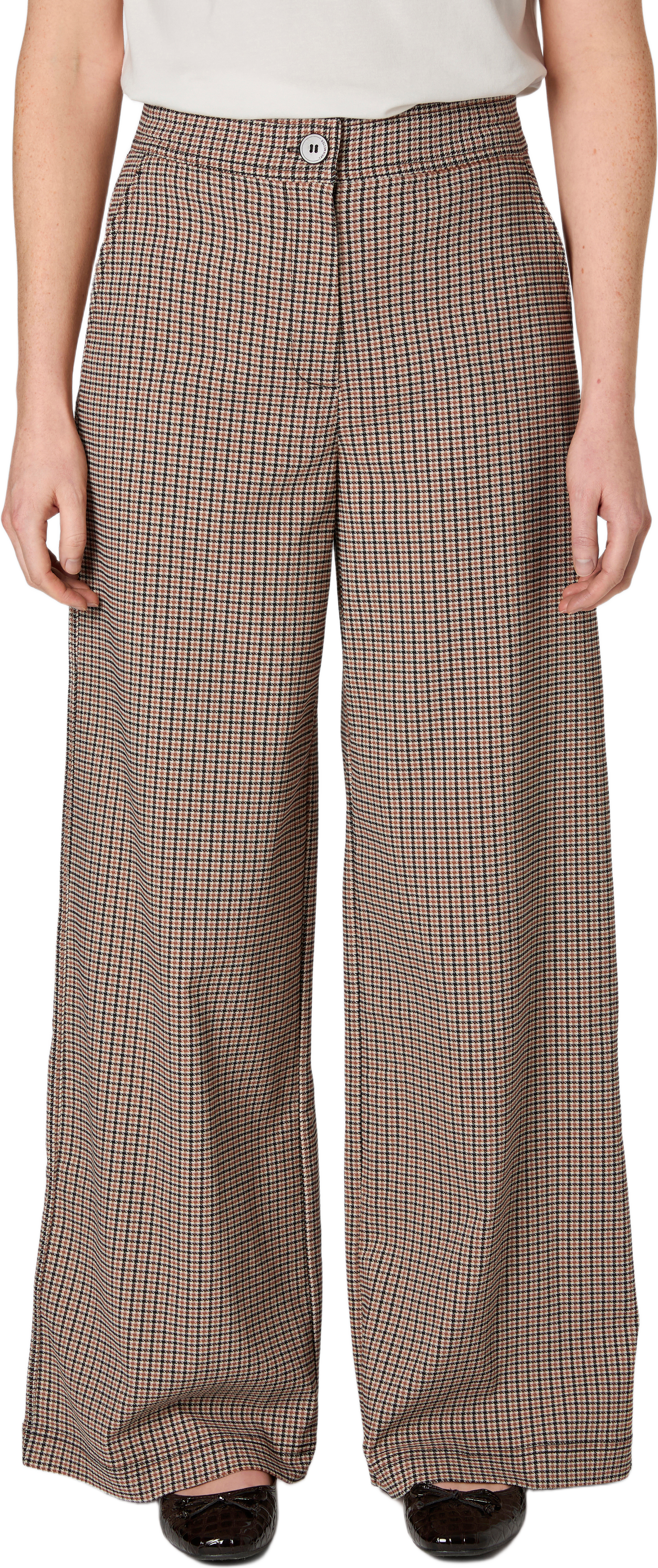 Vida byxor med hög midja MILANO CHECK, från Carin Wester, i färgen Check.