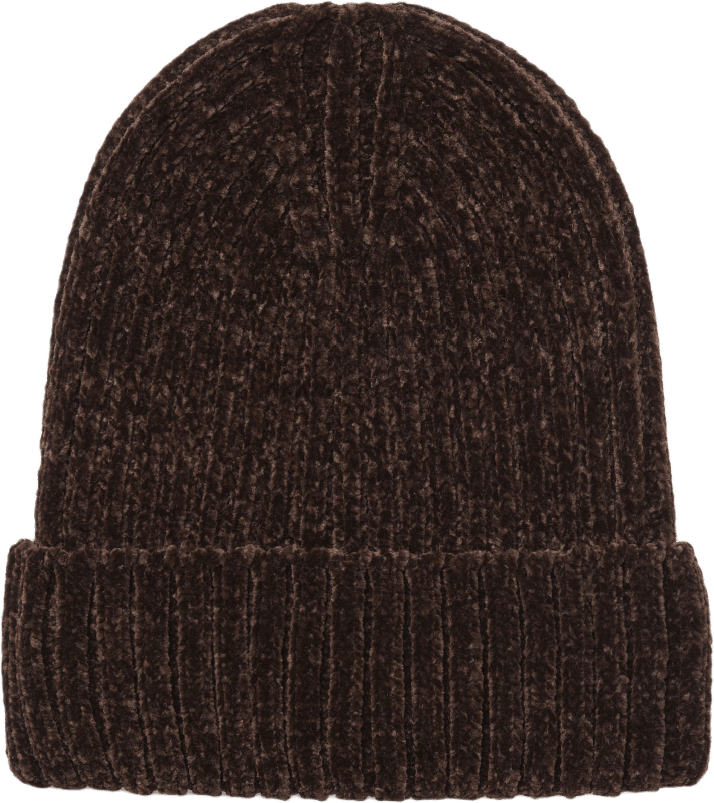 Ribbstickad mössa LILLY, från Å WOMAN, i färgen Dark Brown.