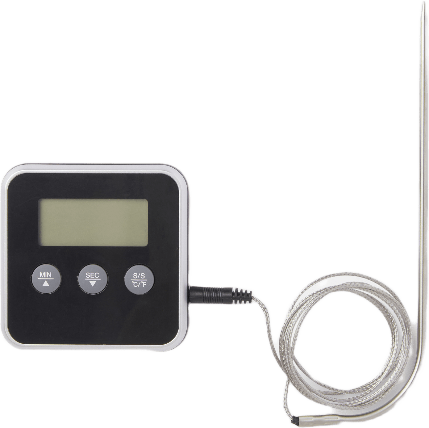 Digital kökstermometer med timer BISTRO, från Åhléns Home, i färgen Black.