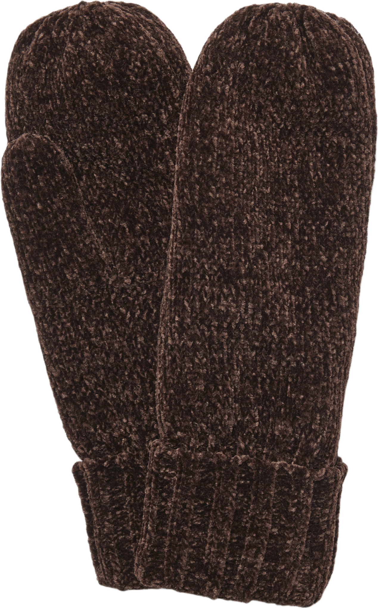 Stickade tumvantar LILLY, från Å WOMAN, i färgen Dark Brown.