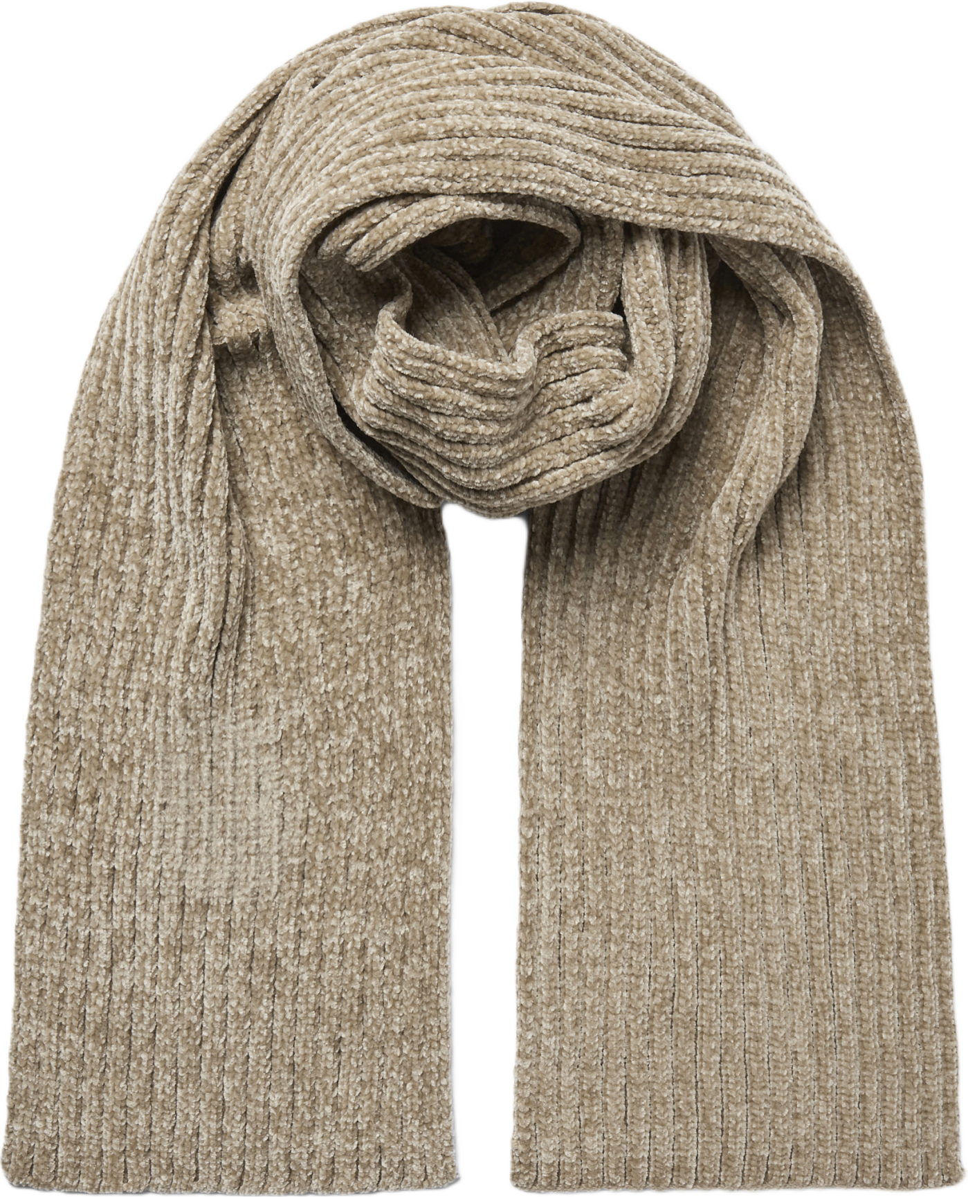 Ribbstickad halsduk LILLY, från Å WOMAN, i färgen Mole.