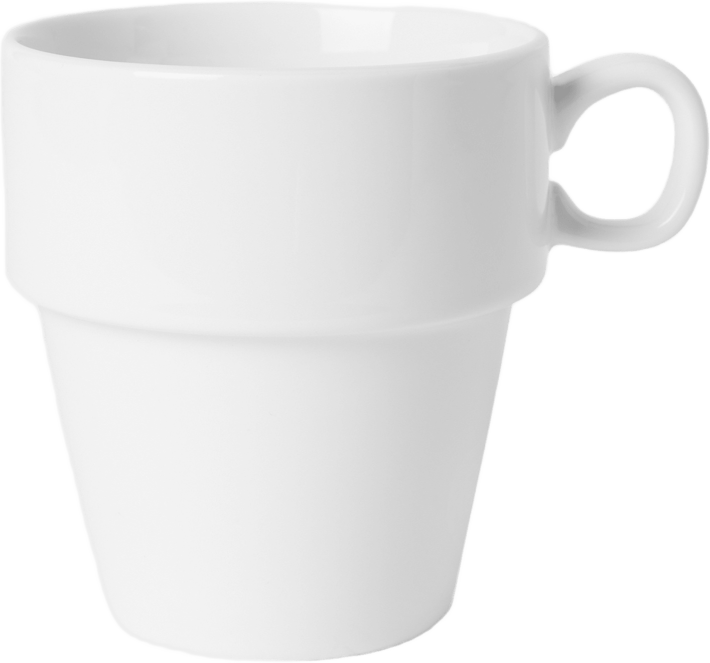 Stapelbar mugg BONNIE, från Åhléns Home, i färgen White.