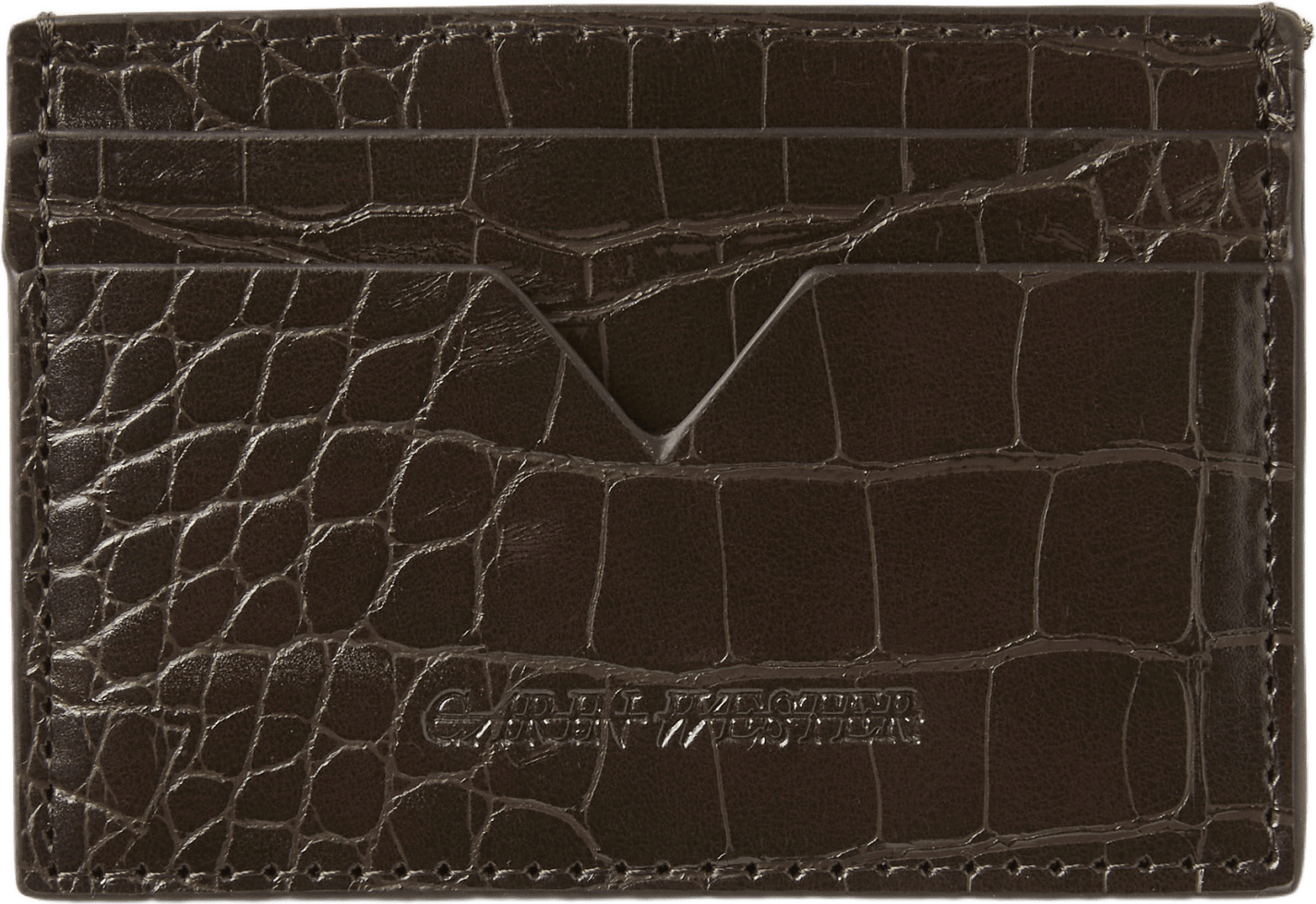 Korthållare CYNTHIA, från Carin Wester, i färgen Brown Croco.