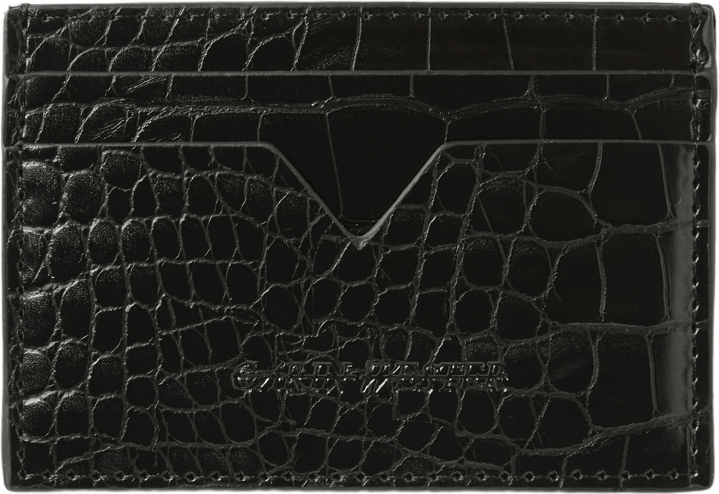 Korthållare CYNTHIA, från Carin Wester, i färgen Black Croco.