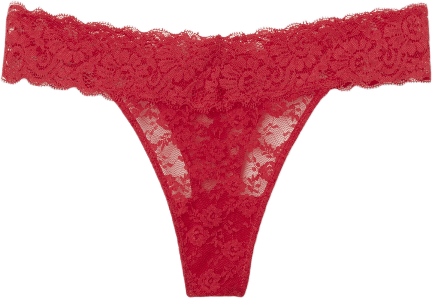 Stringtrosa med spets AMBER, från Å WOMAN, i färgen Rasberry.