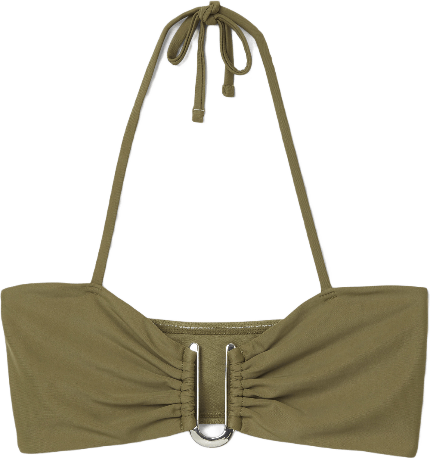 Bikinitopp bandeau PIA, från Å WOMAN, i färgen Olive.