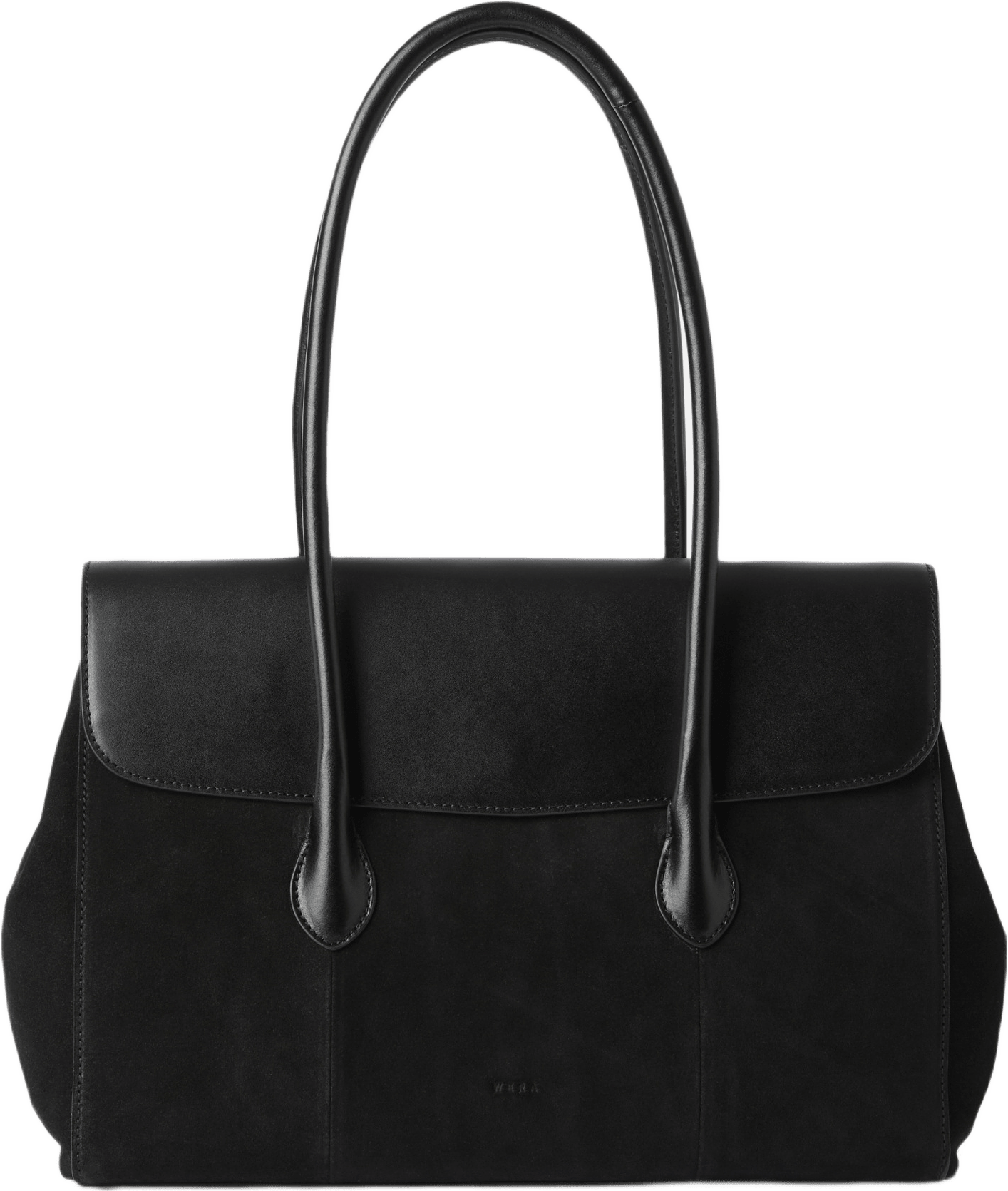 Toteväska i läder PETRA, från Wera, i färgen Black.