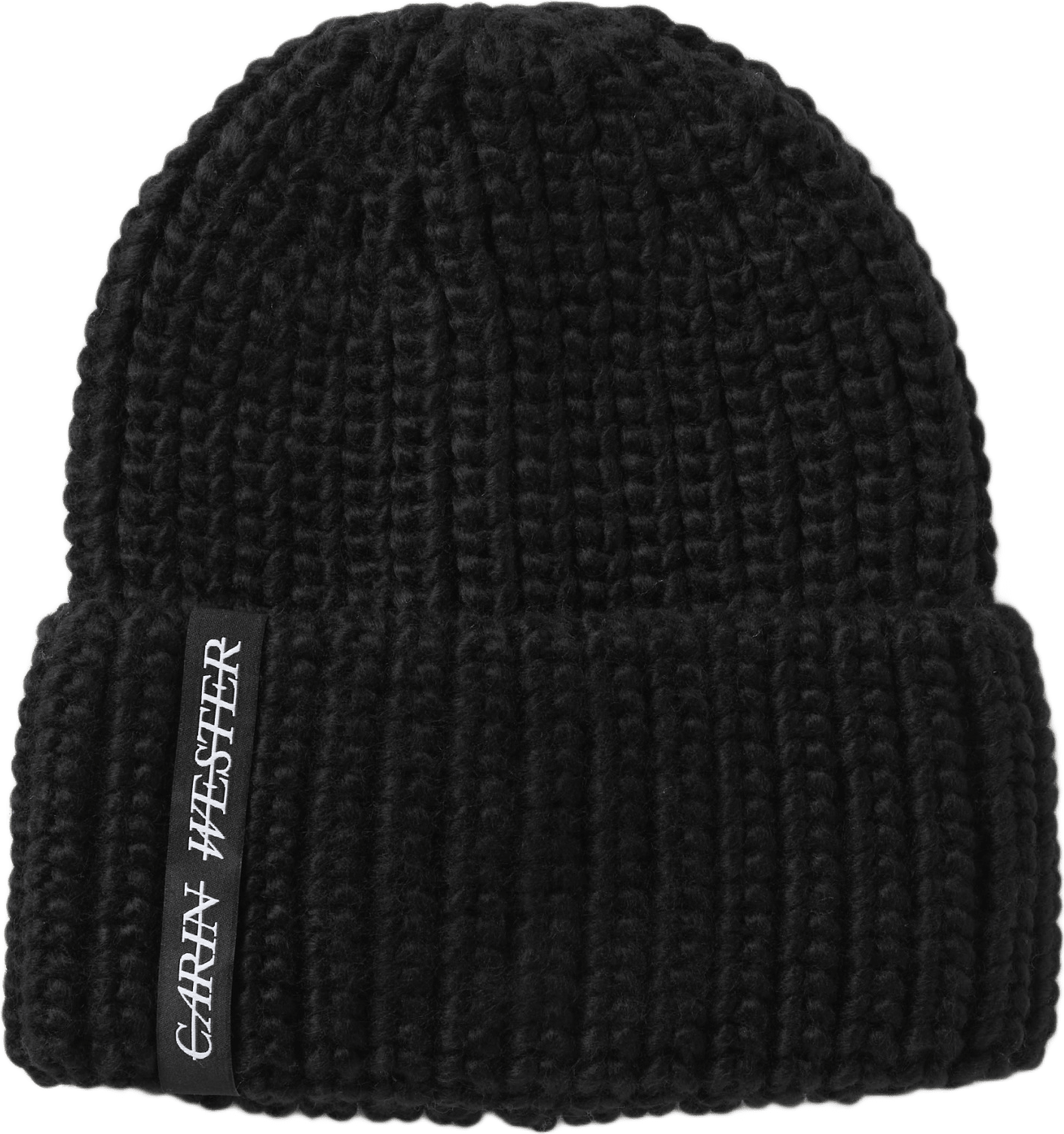Ribbstickad mössa FANNY, från Carin Wester, i färgen Black.