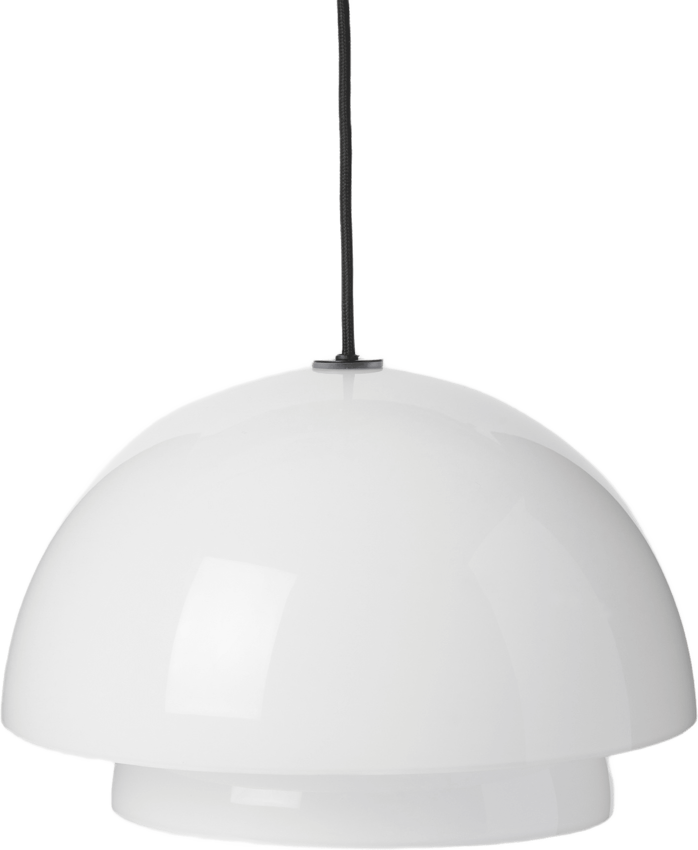 Taklampa i glas 23 cm, från MANO ATELIER, i färgen White.