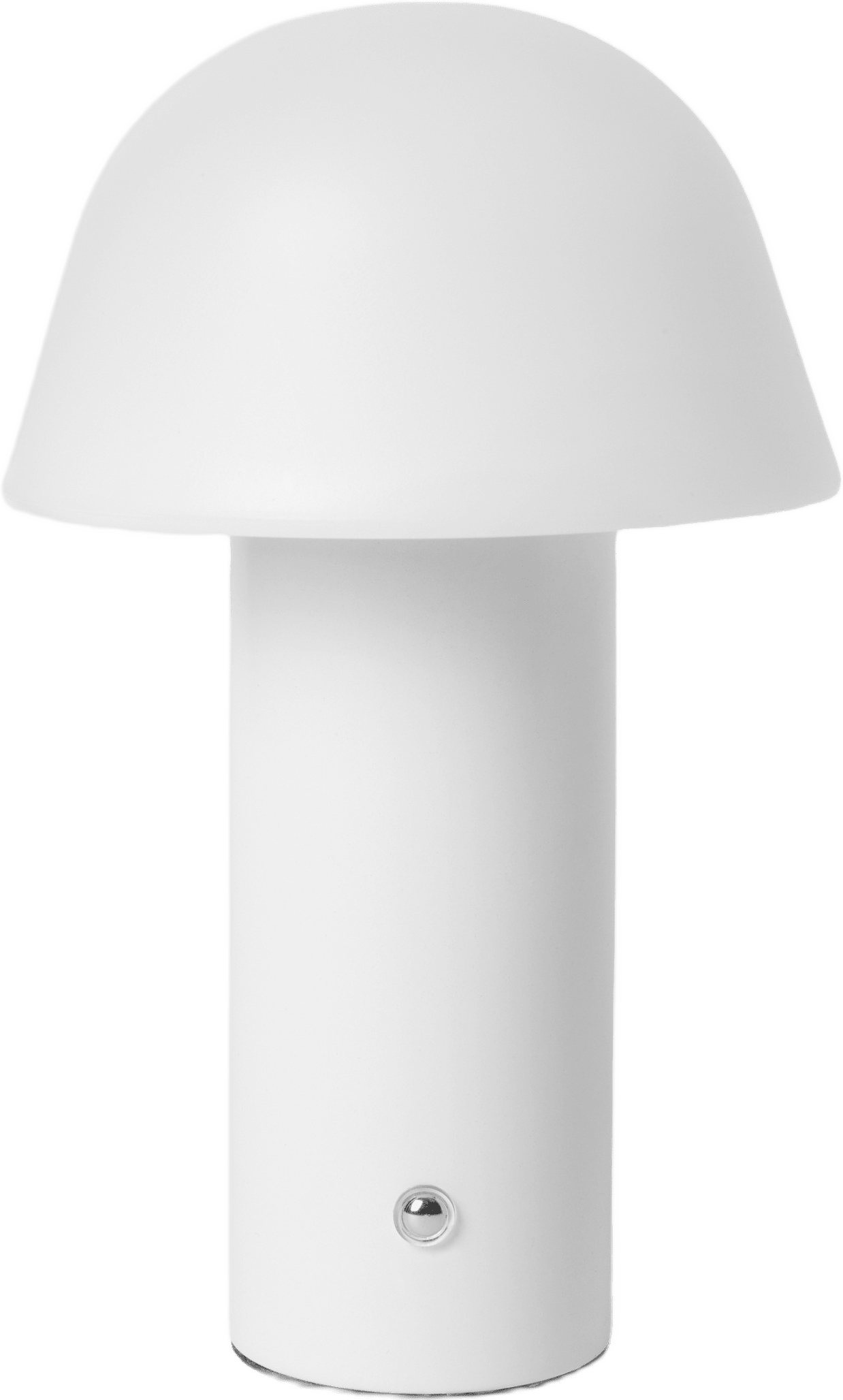 Uppladdningsbar lampa för utomhusbruk, från MANO ATELIER, i färgen White.