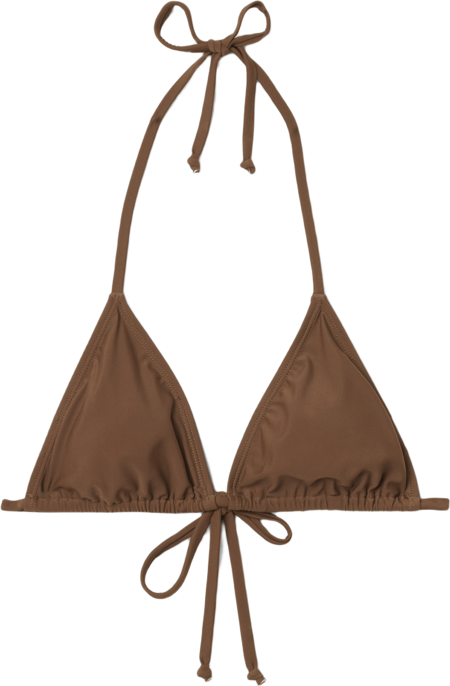 Bikinitopp med knytband JULIA, från Å WOMAN, i färgen Brown.