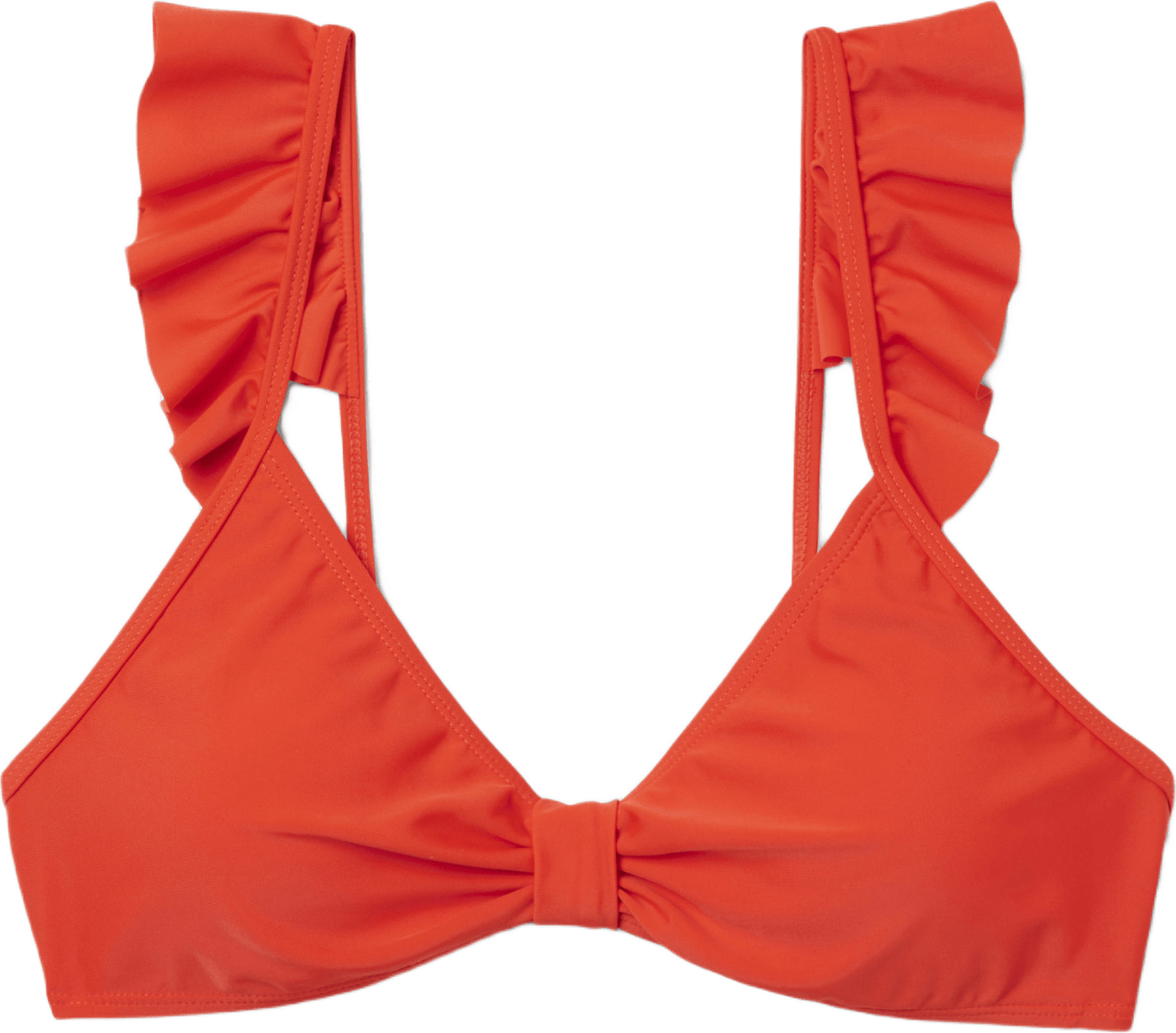 Bikinitopp med volang MATHILDA, från Å WOMAN, i färgen Red.