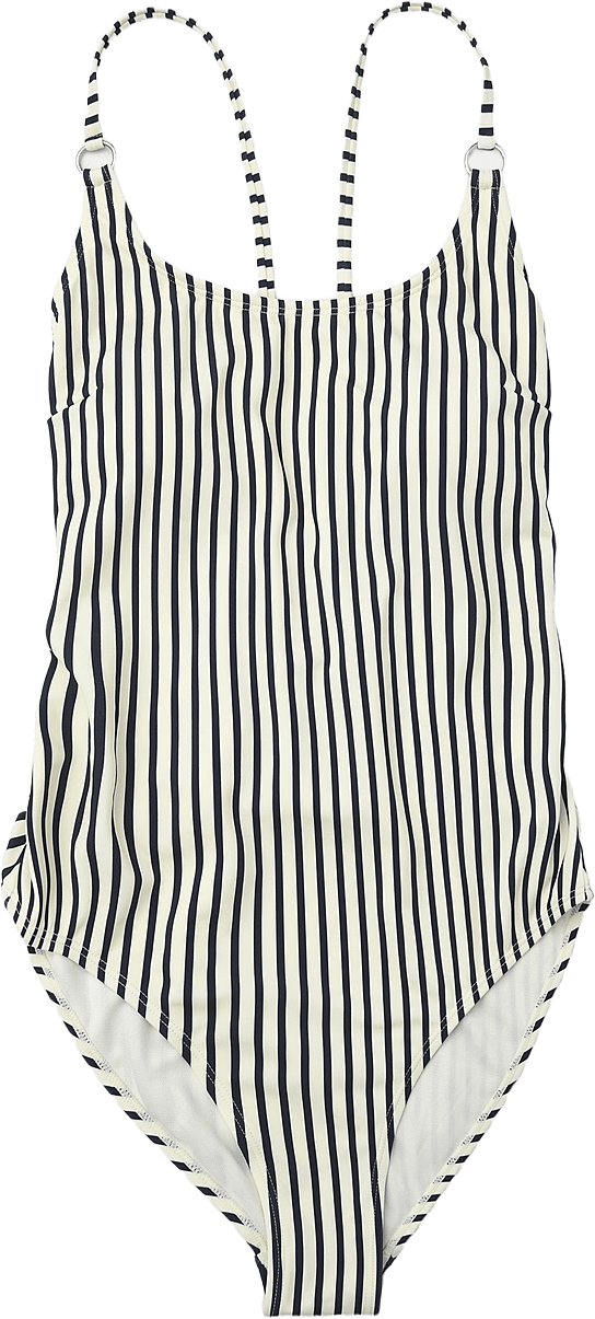 Baddräkt HANNI, från Å WOMAN, i färgen Navy Stripe.