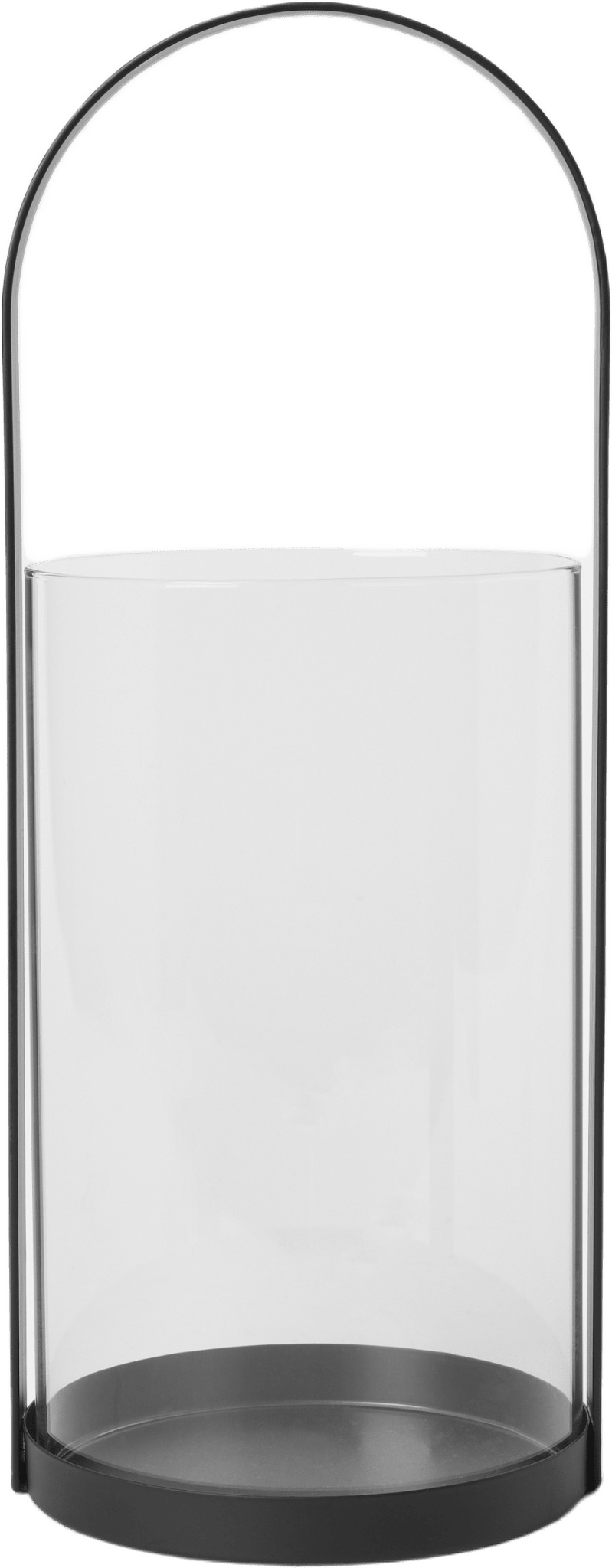 Ljuslykta för blockljus, från Åhléns Home, i färgen Black.