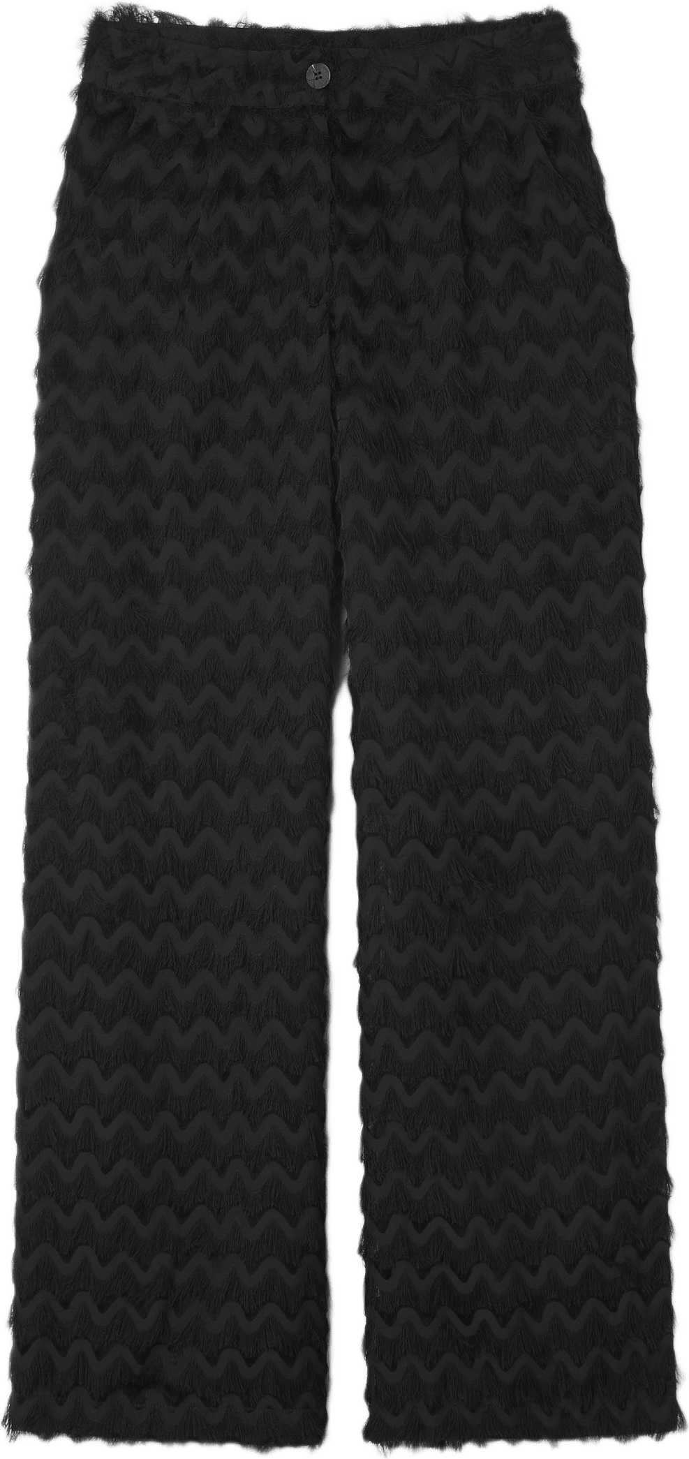 Byxor med fransiga kanter MAIN, från Carin Wester, i färgen Black.