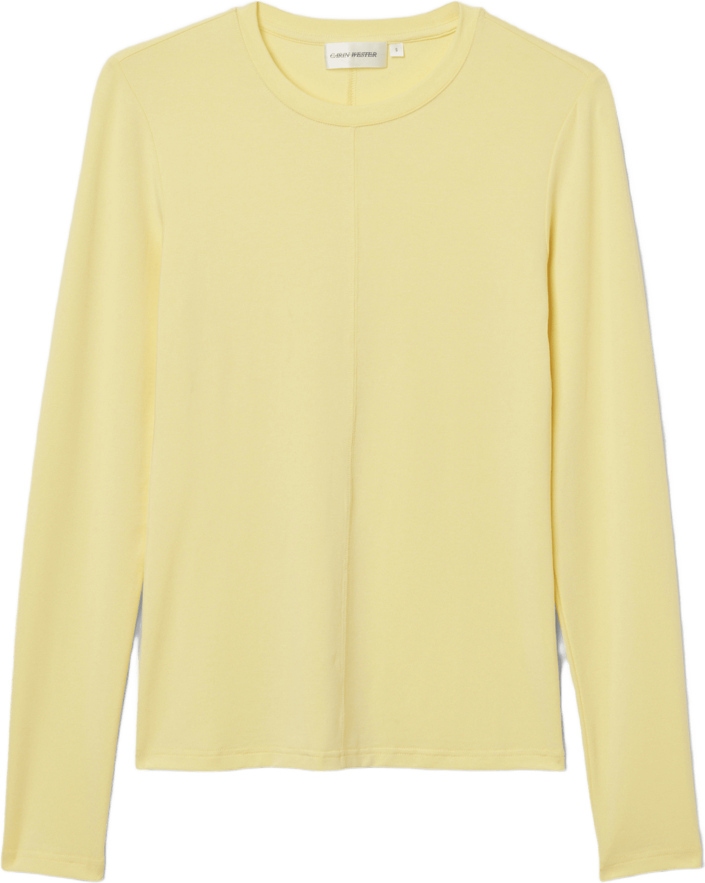 Långärmad topp i lyocellmix IMOLA, från Carin Wester, i färgen Pale Yellow.