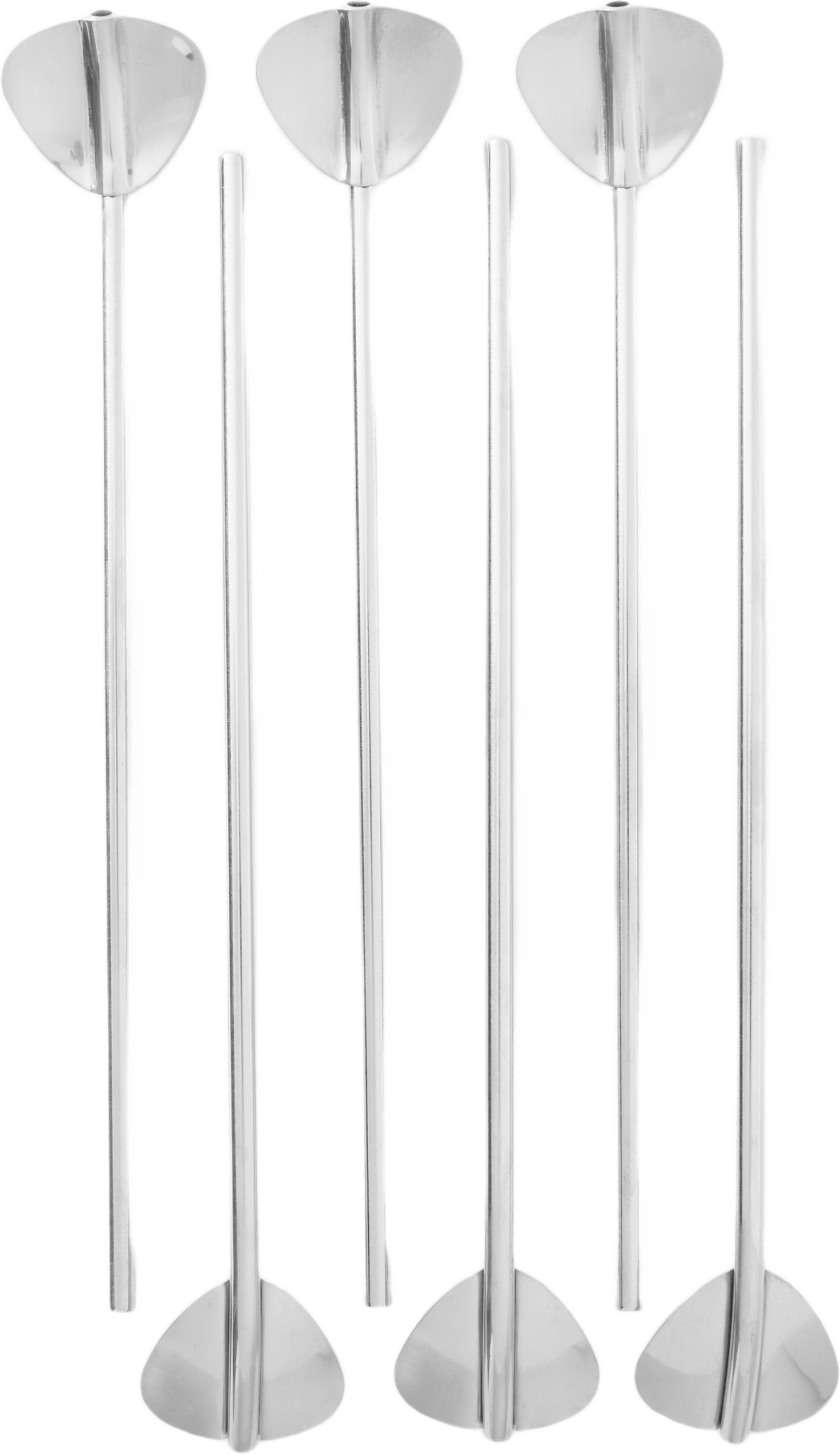 Cocktailsked med sugrör, 6-pack, från Åhléns Home, i färgen Silver.