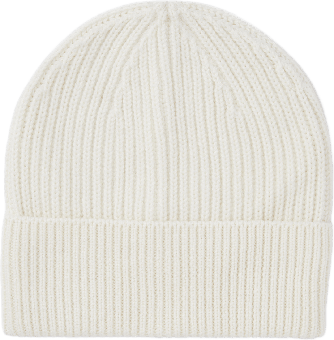 Beanie i ullmix SALLY, från Wera, i färgen Cream White.
