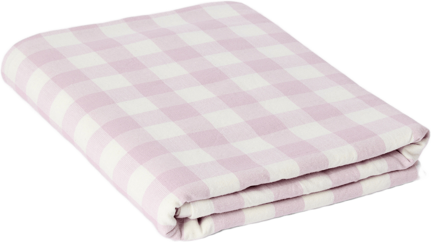 Rutig bordsduk GINGHAM 145x250 cm, från Åhléns Home, i färgen Lt Pink.