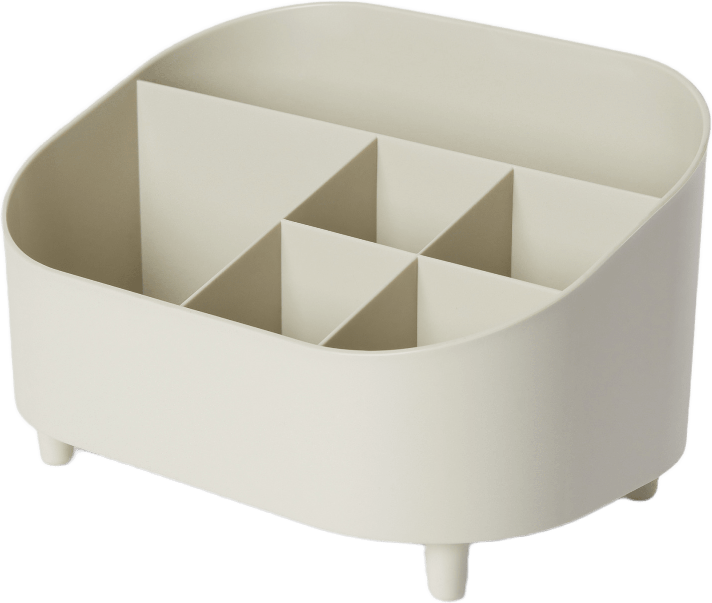 Skrivbordsställ med sex fack, från Åhléns Home, i färgen Beige.