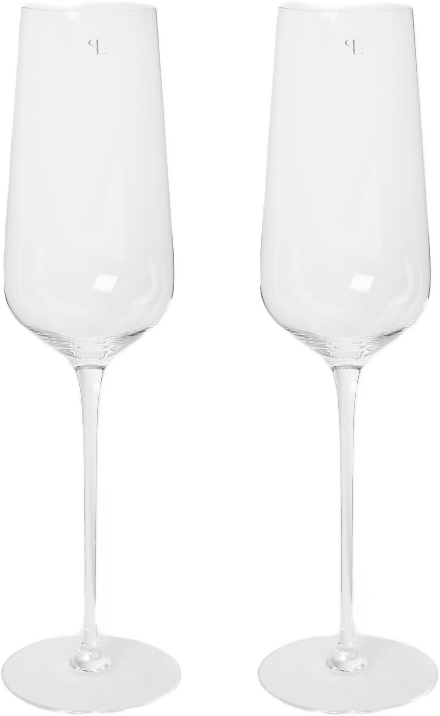 Champagneglas 30 cl, 2-pack, från PORTOLINO LIVING, i färgen Clear.