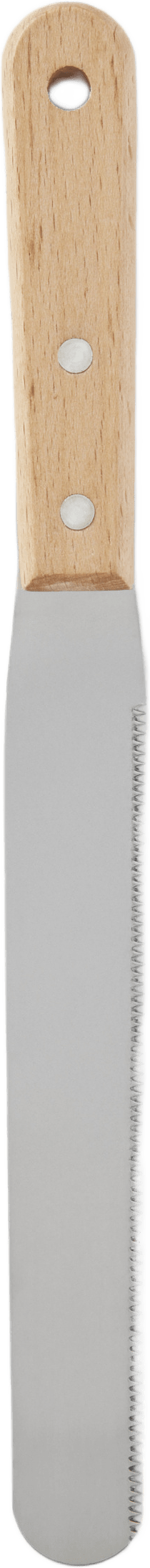 Tandad palettkniv / tårtspatel rak BISTRO, från Åhléns Home, i färgen Silver.