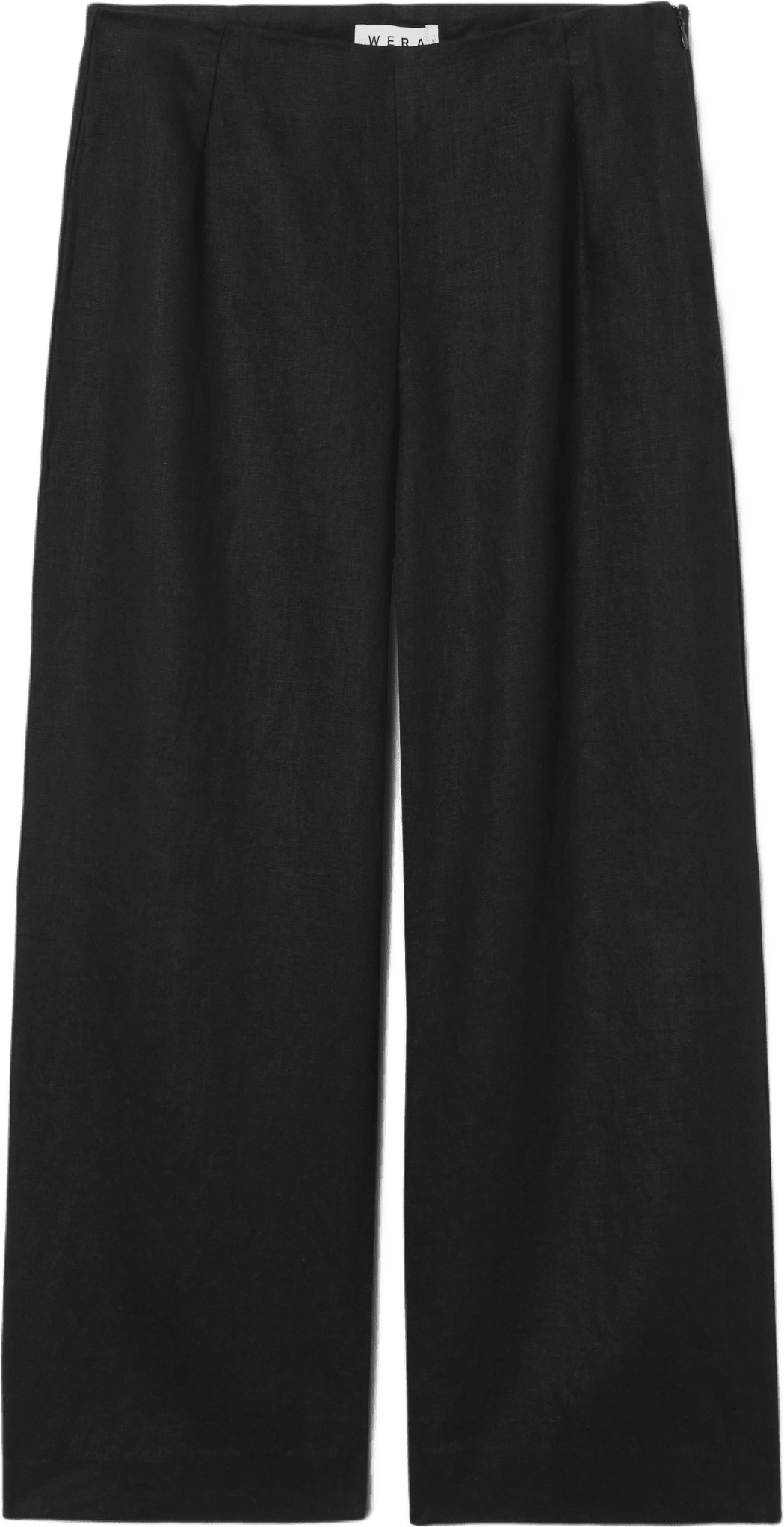 Rak linnebyxa ANAIS, från Wera, i färgen Black.