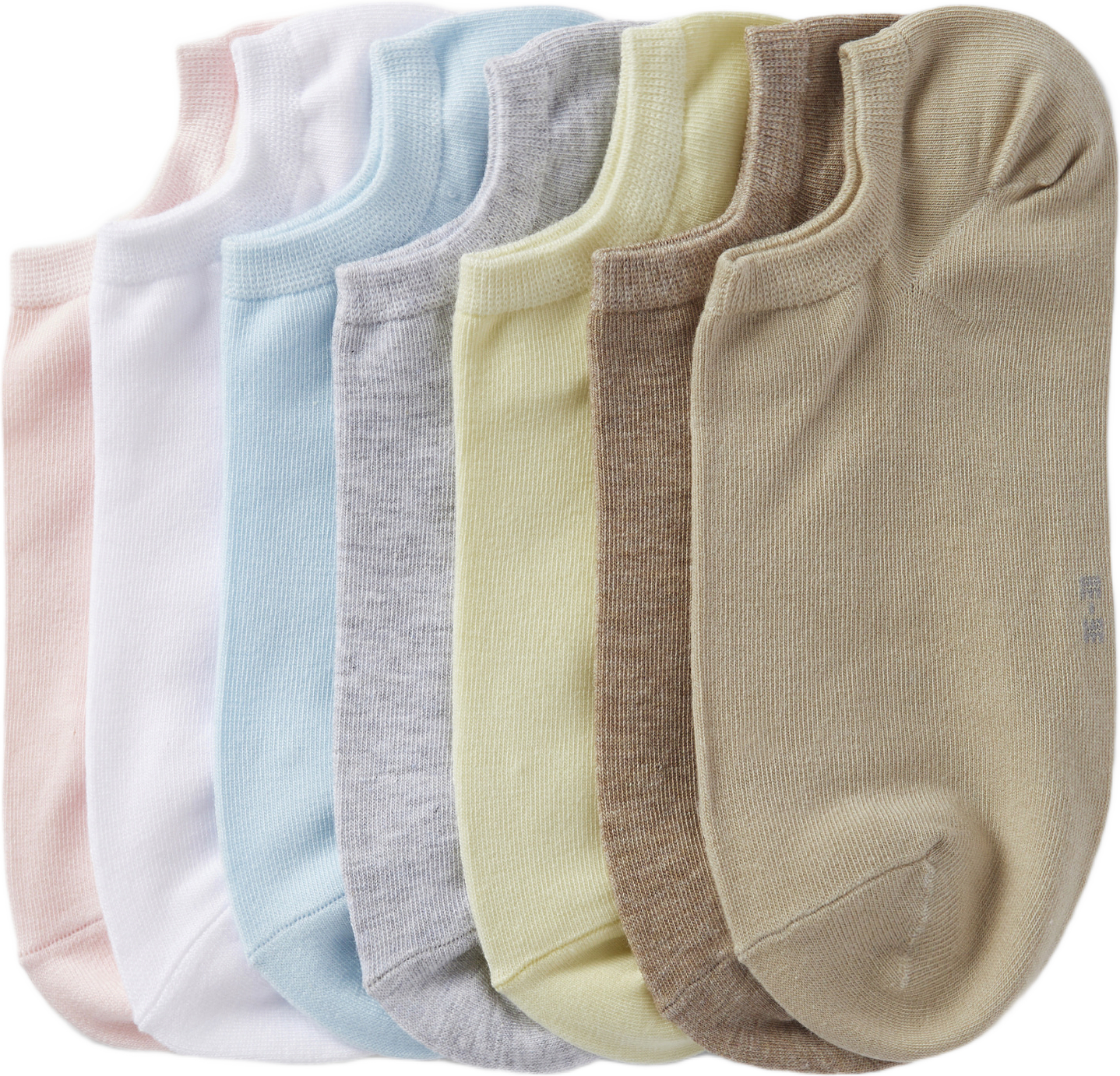 Ankelsockor i bomull, 7-pack, från Å WOMAN, i färgen Yellow.