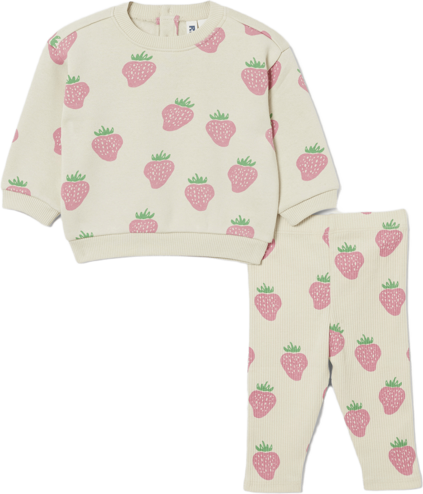 Tvådelat set PHILLI, från RIKIKI, i färgen Strawberry Pink.