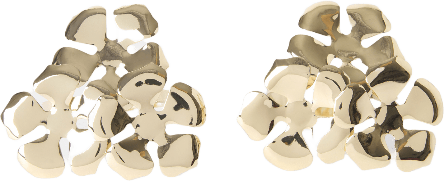 Servettring FLOWER, 2-pack, från Åhléns Home, i färgen Gold.