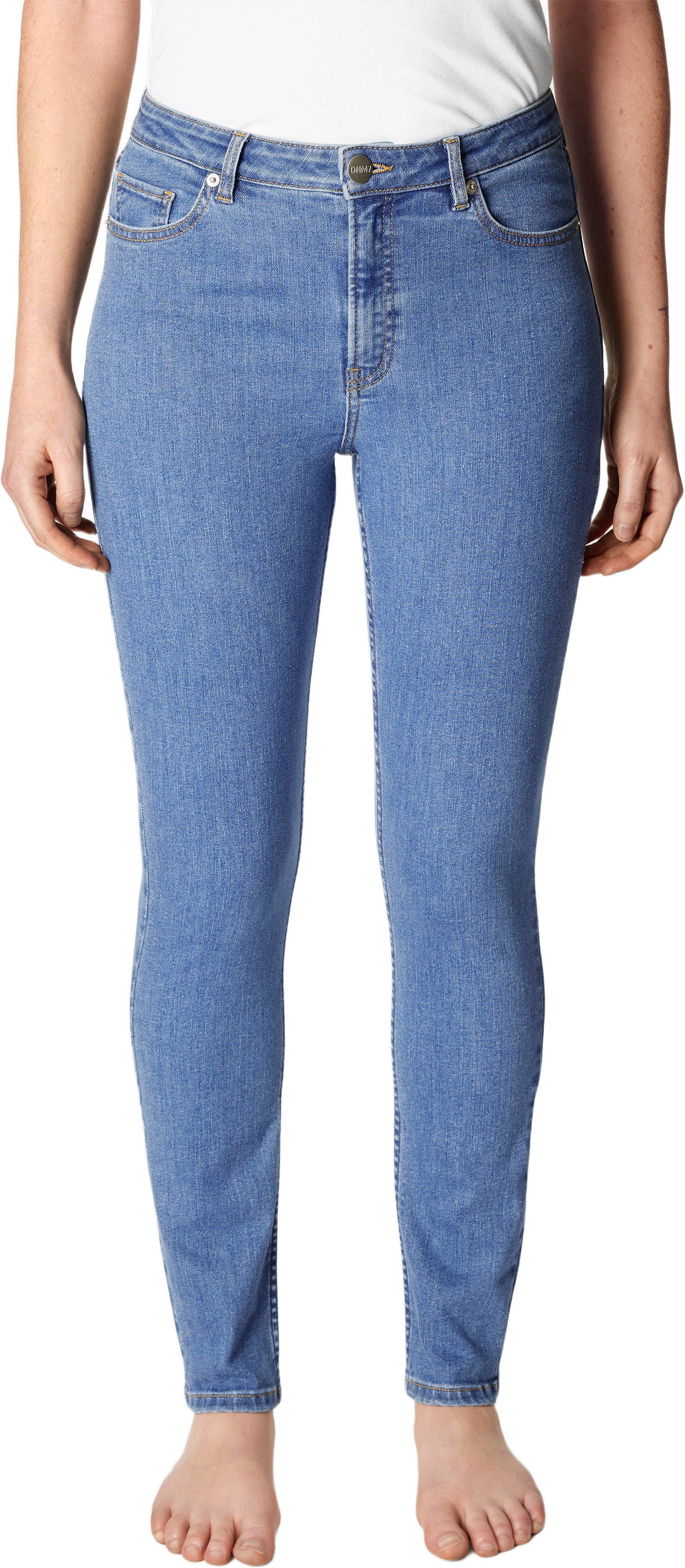 Slim fit-jeans DNM7 03, från DNM7, i färgen Mid Blue Denim.