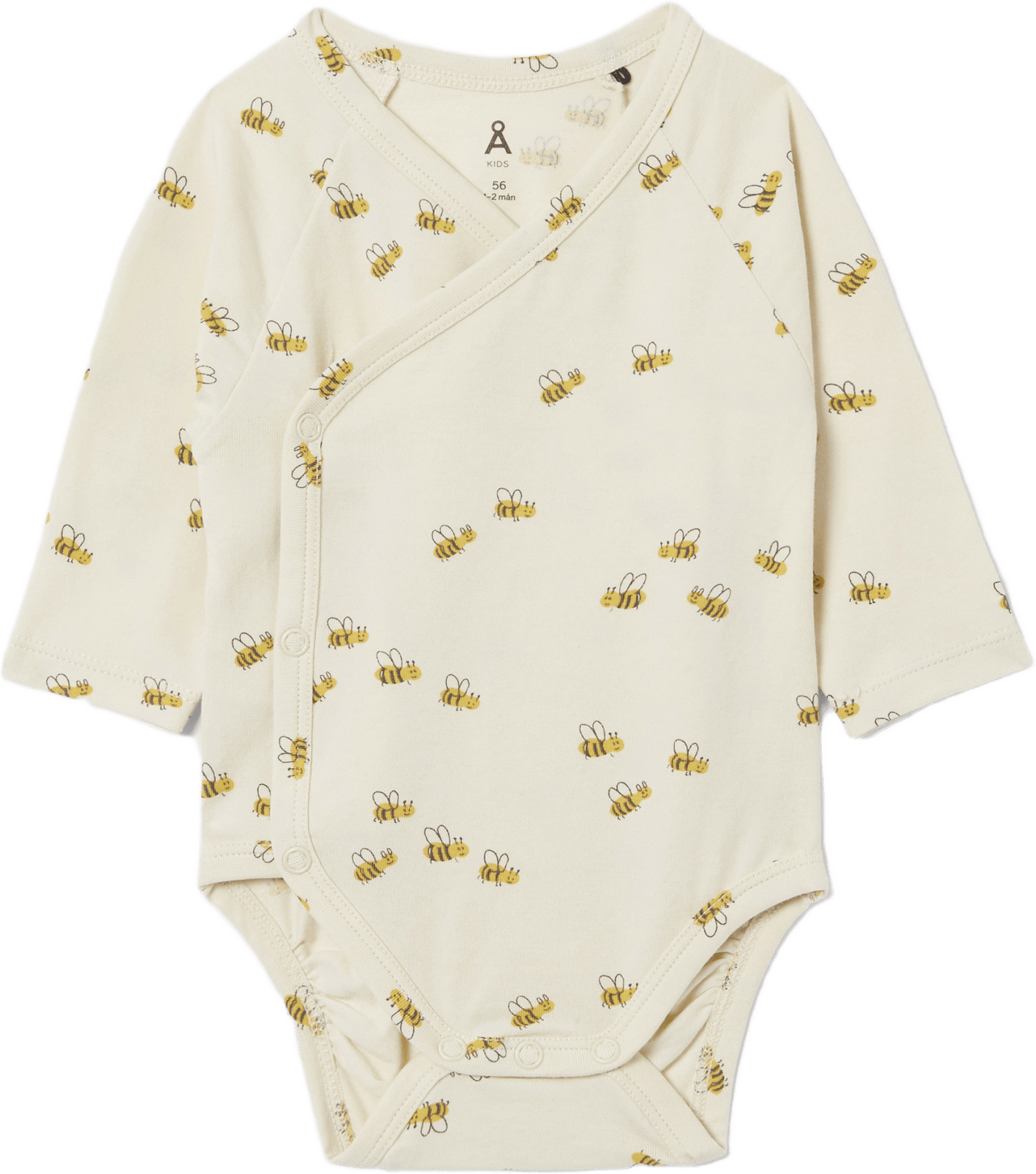 Body med omlottstängning HAPPY, från Åhléns, i färgen Turtledove.